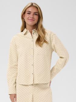 Saint Tropez Patricia Spot Print Shirt, Turtledove/Black Tin, Turtledove/Black Tin
