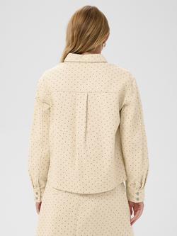 Saint Tropez Patricia Spot Print Shirt, Turtledove/Black Tin - view 2, Turtledove/Black Tin