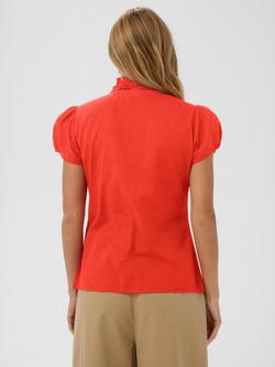 Saint Tropez Tilli Ruffle Shirt - view 2, Valiant Poppy