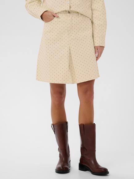 Saint Tropez Patricia Spot Print Skirt, Turtledove/Black Tin, Turtledove/Black Tin