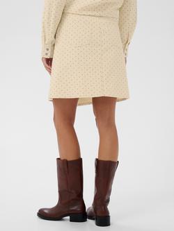 Saint Tropez Patricia Spot Print Skirt, Turtledove/Black Tin - view 2, Turtledove/Black Tin