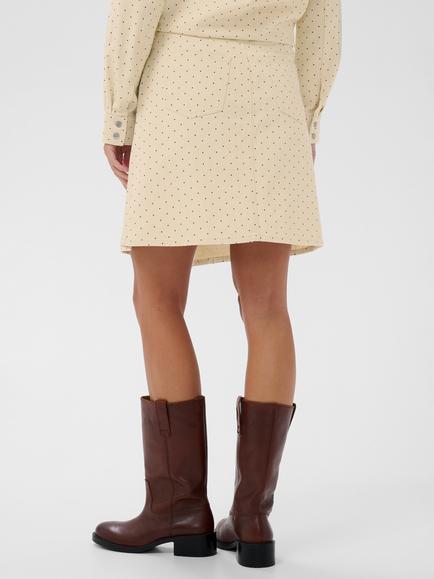 Saint Tropez Patricia Spot Print Skirt, Turtledove/Black Tin - view 2, Turtledove/Black Tin