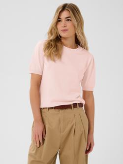 Saint Tropez Mila Short Sleeve Jumper, Chalk Pink, Chalk Pink