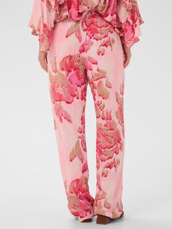 Saint Tropez Pollyana Floral Straight Trousers, Pink/Multi - view 2, Pink/Multi
