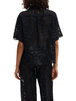 Malina Claudia Lace Shirt, Black - view 2, Black