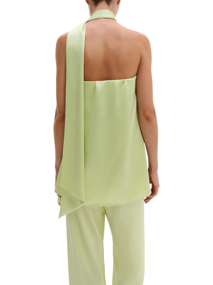 Malina Zelda Scarf Neck Strapless Top, Pistachio - view 2, Pistachio