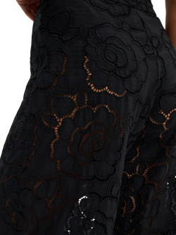 Malina Stacey High Rise Lace Trousers, Black - view 2, Black