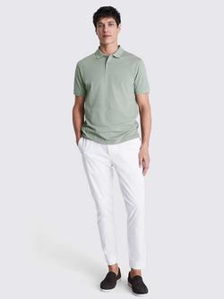 Moss Pique Polo Shirt, Sage - view 2, Sage