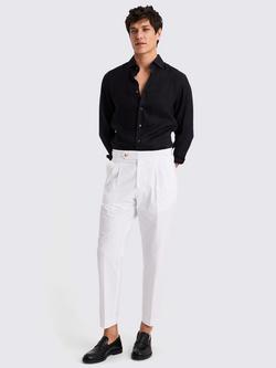 Moss Long Sleeve Linen Shirt - view 2, Black
