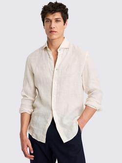 Moss Linen Shirt, Off White, Off-white