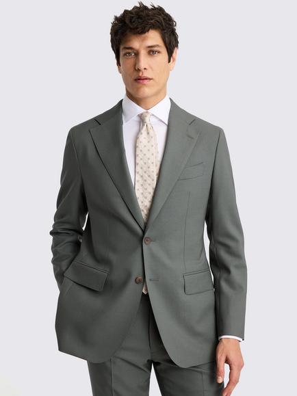 Moss Tailored Fit Italian Wool Suit Jacket, Khaki