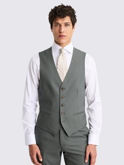 Moss Italian Tailored Waistcoat, Khaki, Khaki