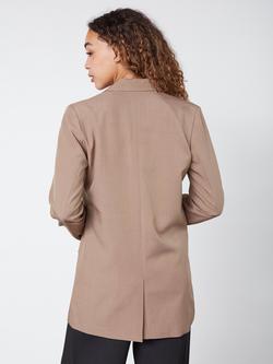 Sisters Point Viksa Single Button Long Sleeve Blazer - view 2, Sand Melange