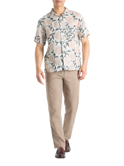 SPOKE Linen Cuban Straight Fit Shirt, In Bloom, In Bloom