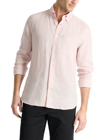 SPOKE Linen Slim Fit Shirt, Angel Delight