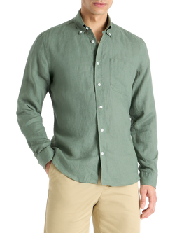 SPOKE Linen Slim Fit Shirt, Highland