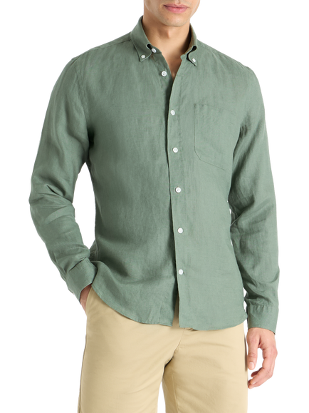 SPOKE Linen Slim Fit Shirt, Highland