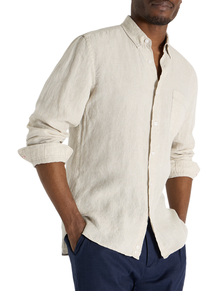 SPOKE Linen Slim Fit Shirt, Oatmeal