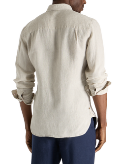 SPOKE Linen Slim Fit Shirt - view 2, Oatmeal