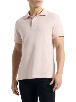 SPOKE Piqué Slim Fit Short Sleeve Polo Shirt, Angel Delight