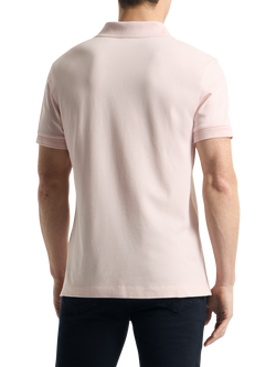 SPOKE Piqué Slim Fit Short Sleeve Polo Shirt - view 2, Angel Delight