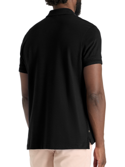 SPOKE Piqué Slim Fit Short Sleeve Polo Shirt - view 2, Black