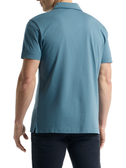 SPOKE Tolo Slim Fit Short Sleeve Polo Shirt - view 2, Aegean