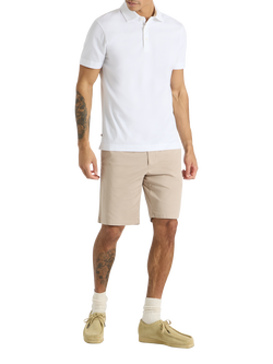 SPOKE Tolo Straight Fit Short Sleeve Polo Shirt, White
