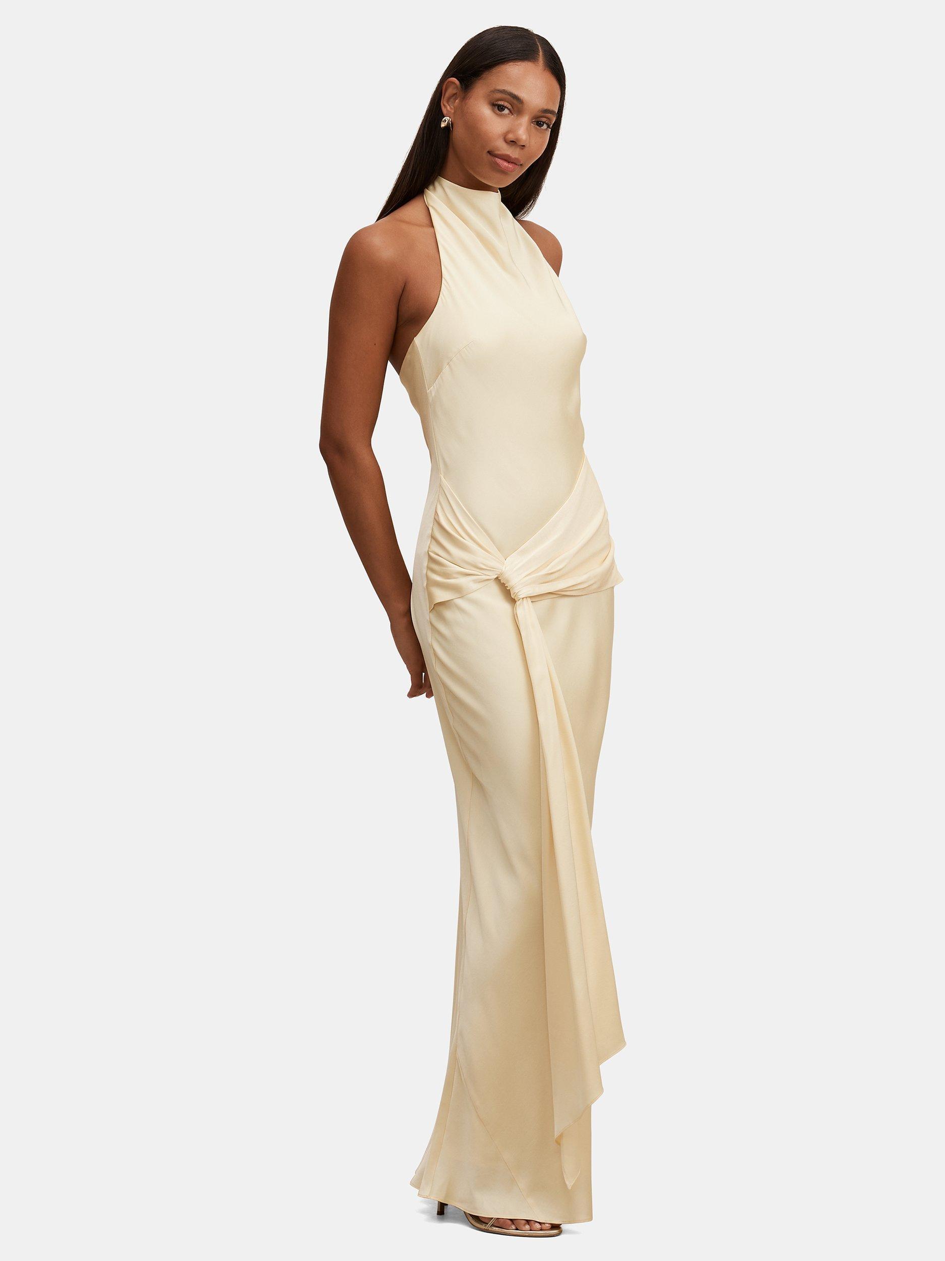 forever new halter neck dress - Dusty Sage