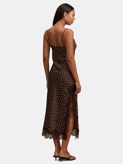 Forever New Jess Polka Dot Lace Trim Midi Dress, Jaya Spot - view 2, Jaya Spot