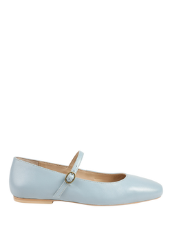 Jones Bootmaker Sonnet Leather Mary Janes, Pale Blue