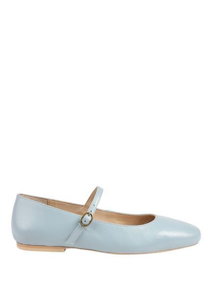 Jones Bootmaker Sonnet Leather Mary Janes, Pale Blue