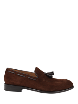 Jones Bootmaker Devon2 Suede Loafers, Brown, Brown