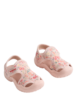 WHEAT Kids' Bani Floral Sandals, Ivory/Multi - view 2, Ivory/Multi