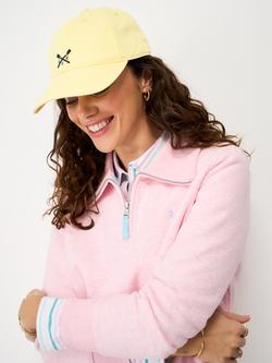 Crew Clothing Embroidered Logo Baseball Cap, Mid Yellow - view 2, Mid Yellow