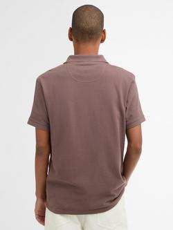 Barbour Cotton Regular Fit Short SleeveSports Pique Polo Shirt, Peppercorn - view 2, Peppercorn