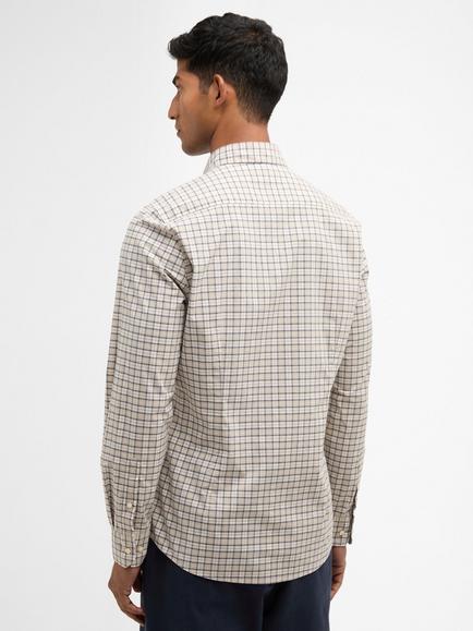 Barbour Lomond Tailored Tartan Cotton Blend Shirt, Oban Mist - view 2, Oban Mist