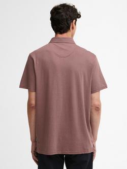 Barbour Steventon Short Sleeve Tailored Cotton Blend Polo Shirt, Peppercorn - view 2, Peppercorn