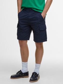 Barbour Cotton Ripstop Cargo Shorts, Navy, Navy