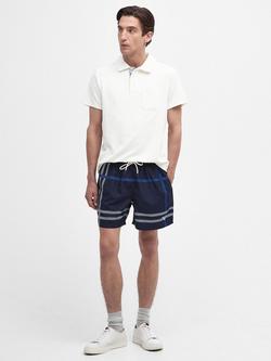 Barbour Twain Tartan Swim Shorts, Navy, Navy