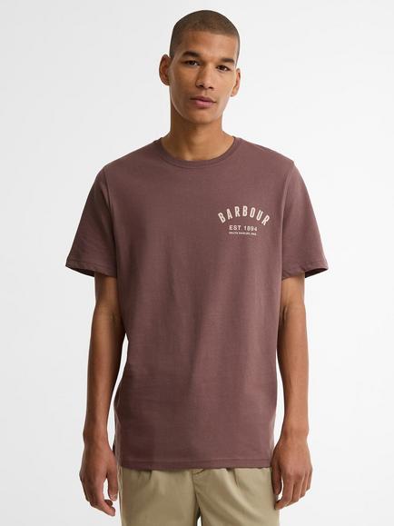 Barbour Preppy Cotton T-Shirt, Peppercorn, Peppercorn