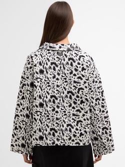 Barbour International Santana Leopard Print Cotton Shirt, Multi - view 2, Multi