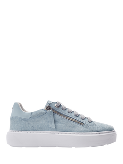 Moda in Pelle Bluebelle Suede Trainers, Light Blue, Light Blue