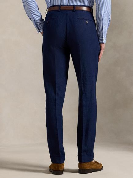 Ralph Lauren Linen Suit Trousers, Navy - view 2, Navy