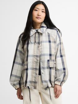 Barbour Ballina Check Showerproof Jacket, Navy, Navy