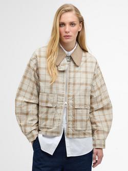Barbour Myshall Tartan Barn Jacket, Mist Tartan, Mist Tartan