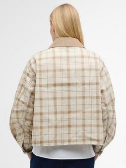 Barbour Myshall Tartan Barn Jacket, Mist Tartan - view 2, Mist Tartan