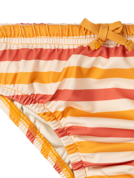 Little Green Radicals Baby Striped Reusable Swimming Nappy, Multi - view 2, Multi