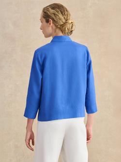 Hobbs Nita Pure Linen Shirt - view 2, French Blue