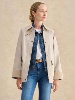 Hobbs Gabby Shower Resistant Jacket, Pebble Grey, Pebble Grey